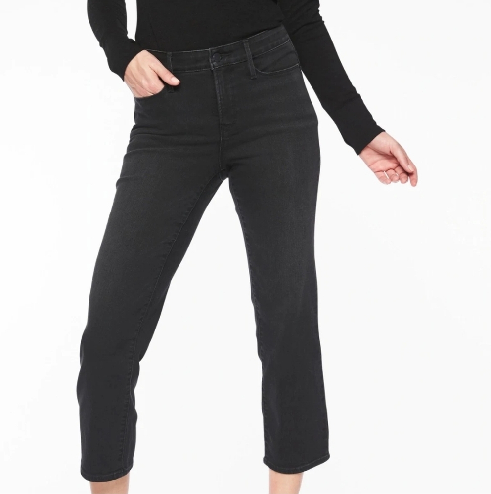 Athleta Sculptek Black Cropped Jeans Stretch Petite 2P